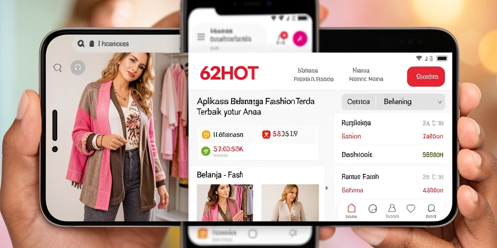 Antarmuka aplikasi 62HOT yang menarik dan mudah digunakan.