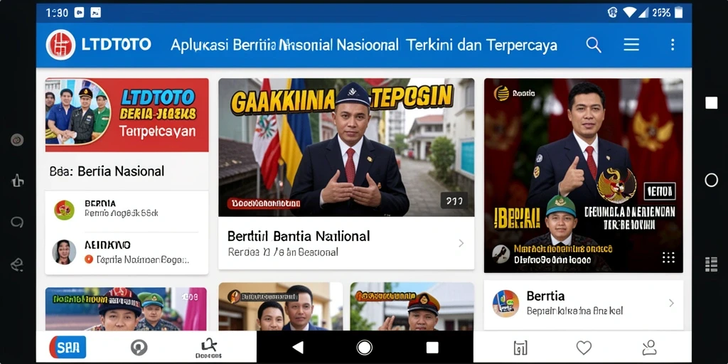 Antarmuka aplikasi LTDTOTO yang menarik dan informatif.